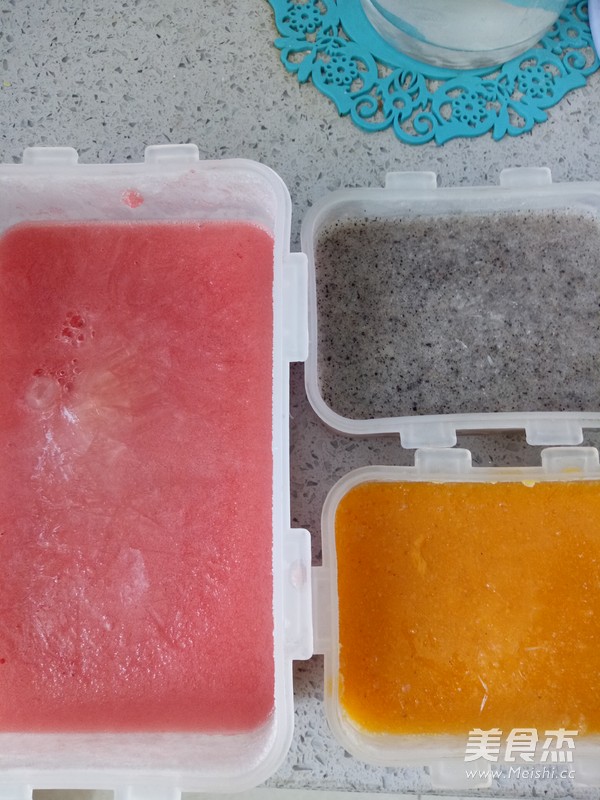 Colorful Fruit Smoothies recipe