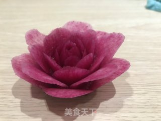 Teach You How to Carve Radish Flowers (straight Rose recipe