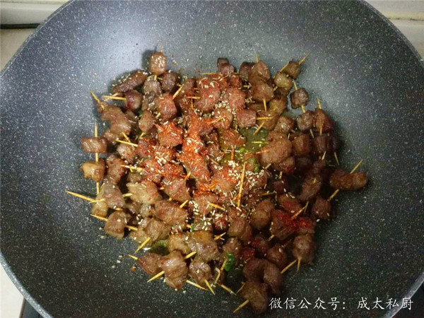 Spicy Toothpick Meat recipe