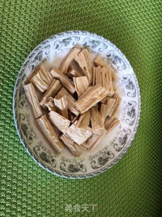 Fried Yuba with Mushrooms recipe