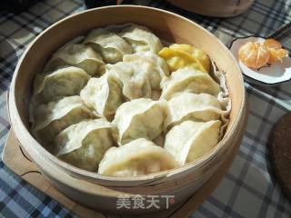 Zucchini and Shrimp Steamed Dumplings recipe