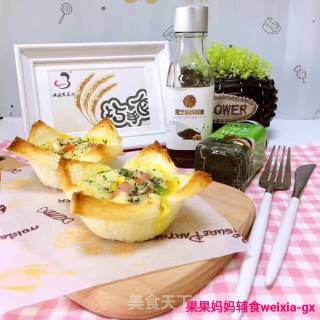 [guoguo Mother ❤️ Complementary Food Recommendation] Delicious Breakfast: Toast Cup recipe