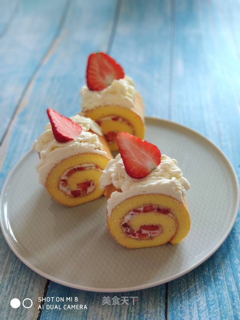 Strawberry Cake Roll recipe