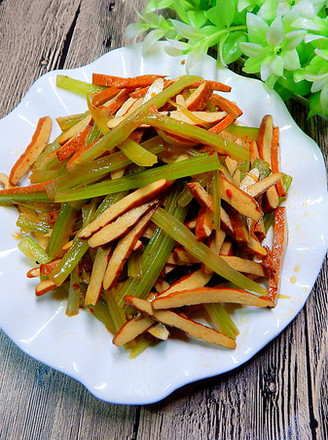 Celery Cold Bean Curd recipe