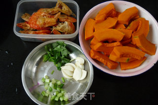 Dried Prawns and Pumpkin recipe