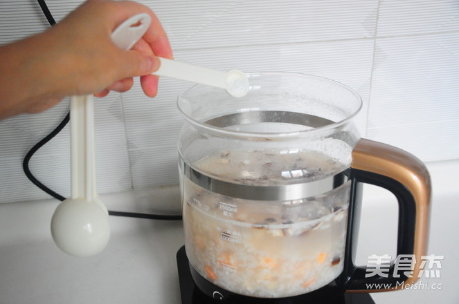 Shrimp and Mushroom Congee recipe