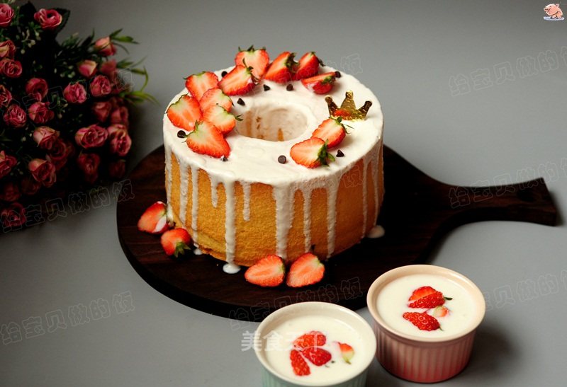 #the 4th Baking Contest and is Love to Eat Festival# Yogurt Chiffon Drenched Noodle Cake recipe