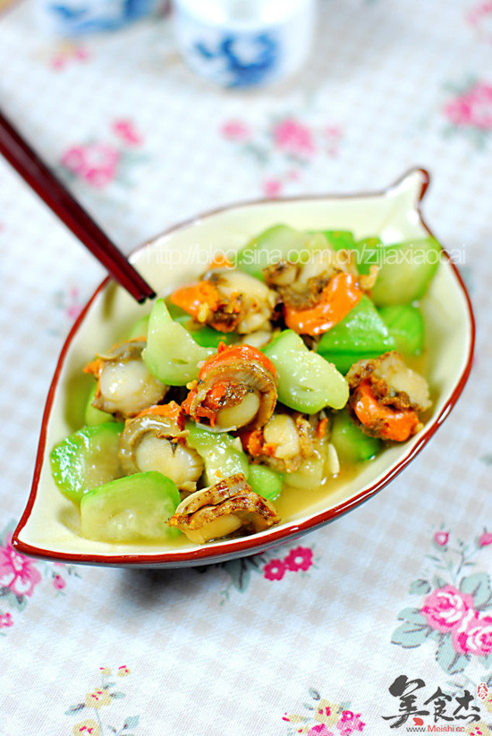 Scallop Loofah recipe