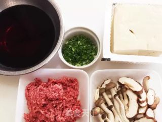 Tofu with Mushroom Minced Meat recipe
