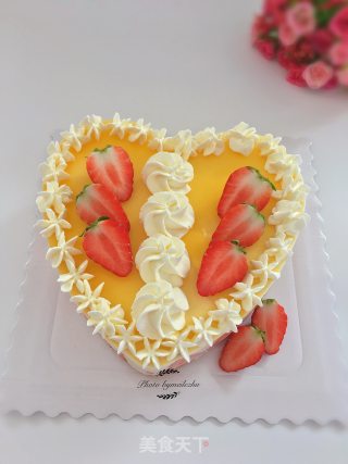 Eight-inch Heart-shaped Orange Cake recipe