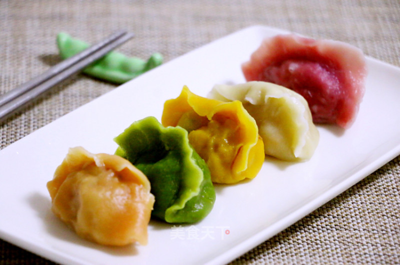 Five-color Dumplings recipe