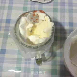 High-value Cocoa Cream Fruit Cake Cup recipe