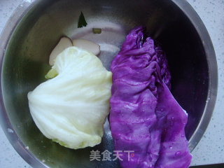 Lettuce and Purple Cabbage recipe