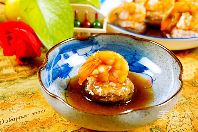 Shrimp Minced Meat and Shiitake Mushroom Cup recipe