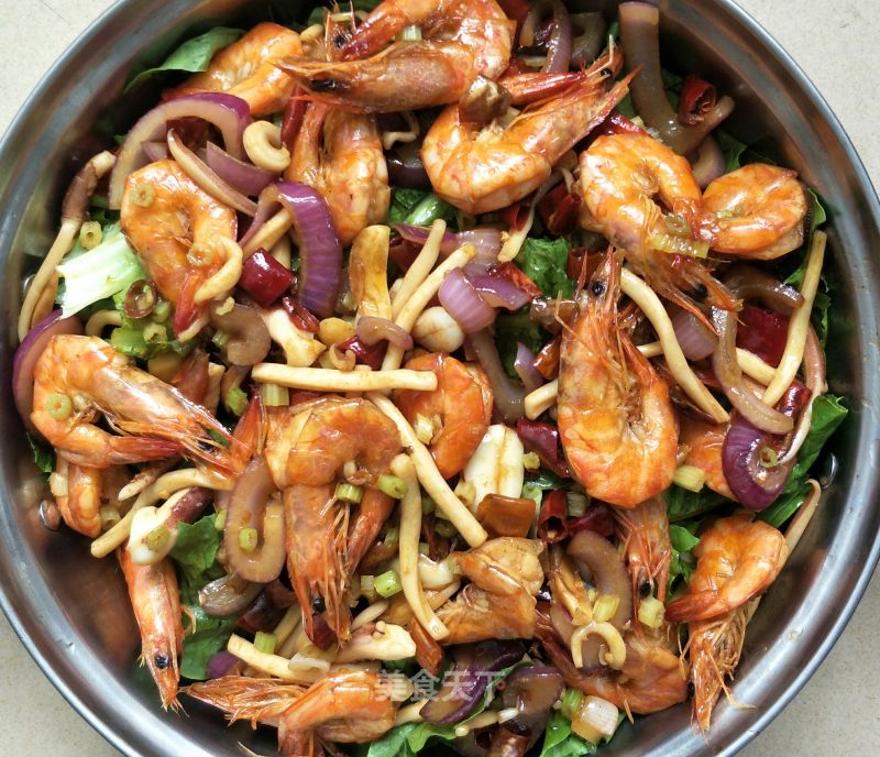 Homemade Dry Pot Shrimp recipe