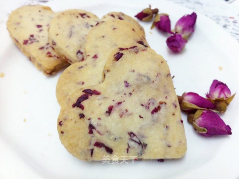 Rose Heart-shaped Biscuits recipe