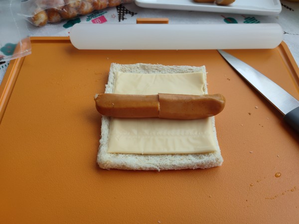 Toast Cheese Hot Dog recipe