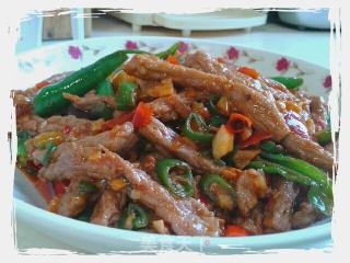 Stir-fried Beef with Pickled Peppers recipe