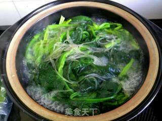 Vermicelli Soup with Spinach Pork Slices recipe