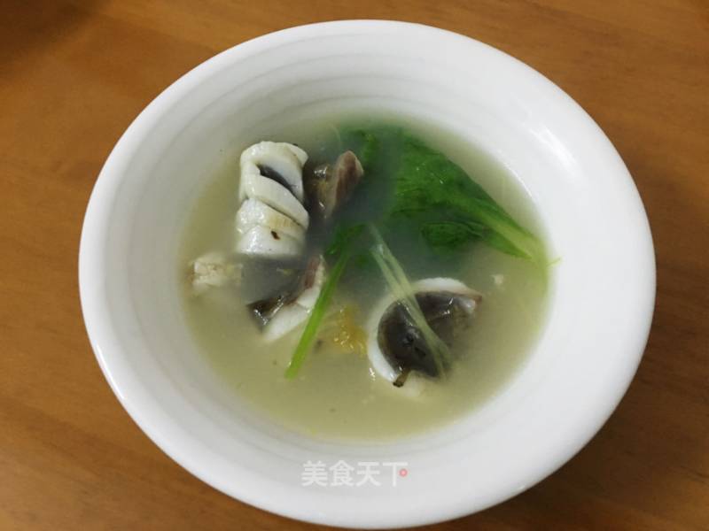 Fish Skin Rice Soup