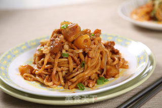 I Noodles with Minced Pork and Tomatoes—jiesai Private Kitchen recipe