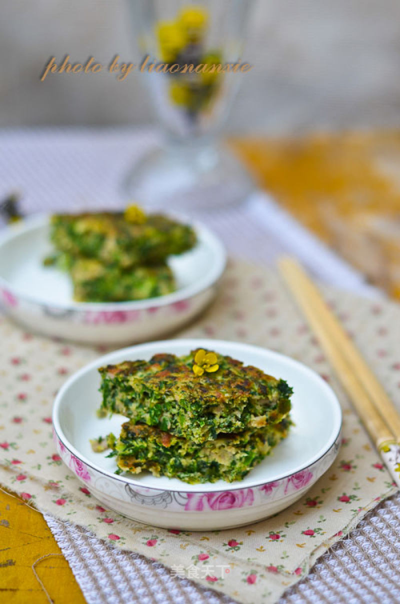 Shepherd's Purse Minced Meat Omelette recipe