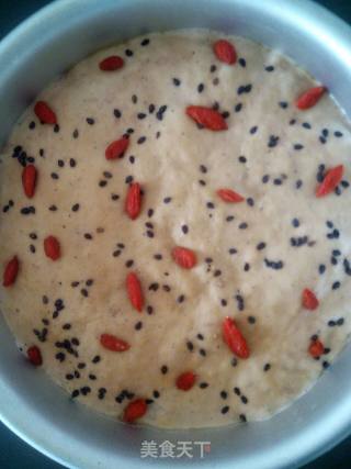 Brown Sugar and Black Sesame Hair Cake recipe