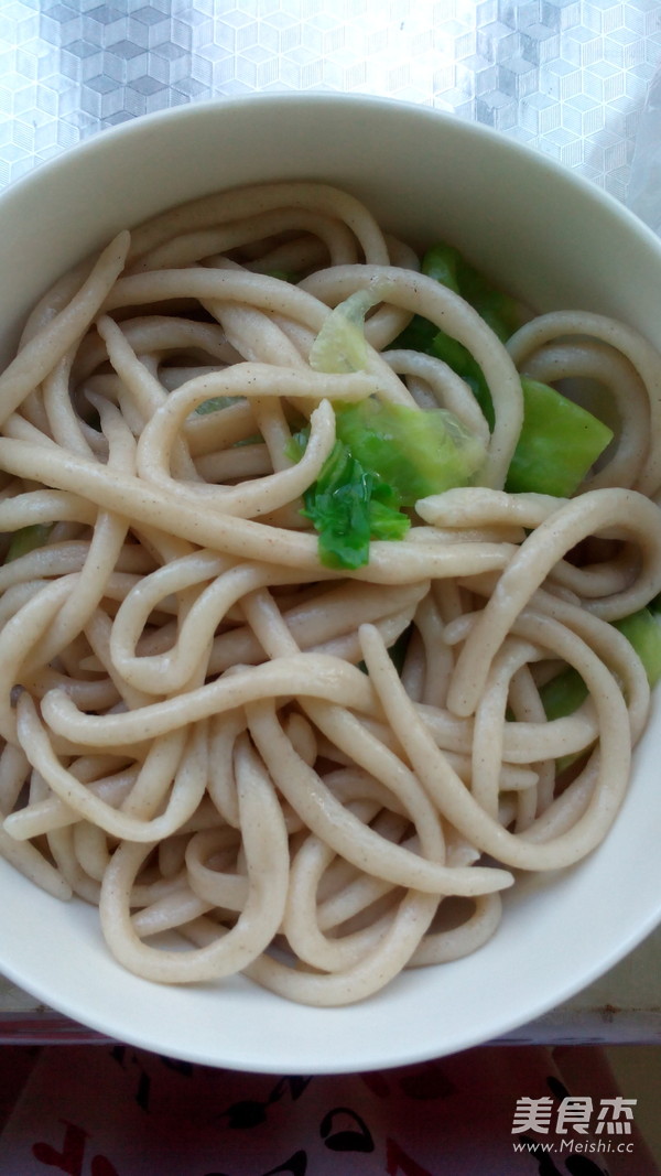 Noodles with Mushroom Meat Sauce recipe