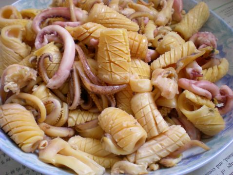 Seasonal Vegetable Squid Stew recipe