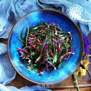 Kale Mixed with Kelp Shreds recipe