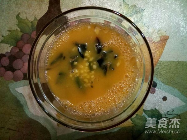 Steamed Eggs with Minced Ginger and Songhua recipe