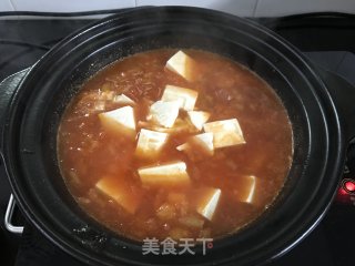 Tofu with Tomato and Dragon Fish in Casserole recipe