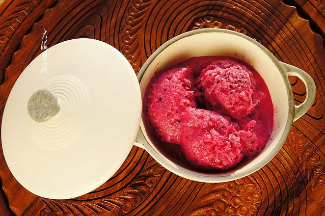 Red Heart Pitaya Ice Cream recipe