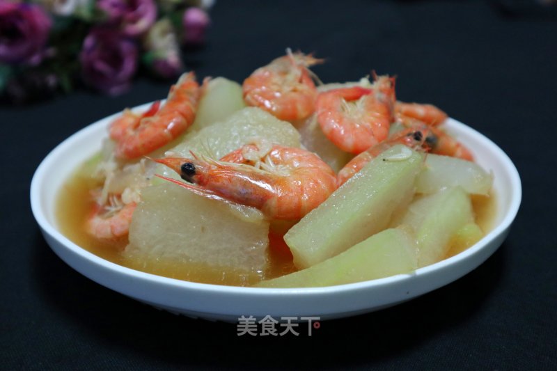 Braised Prawns with Winter Melon recipe