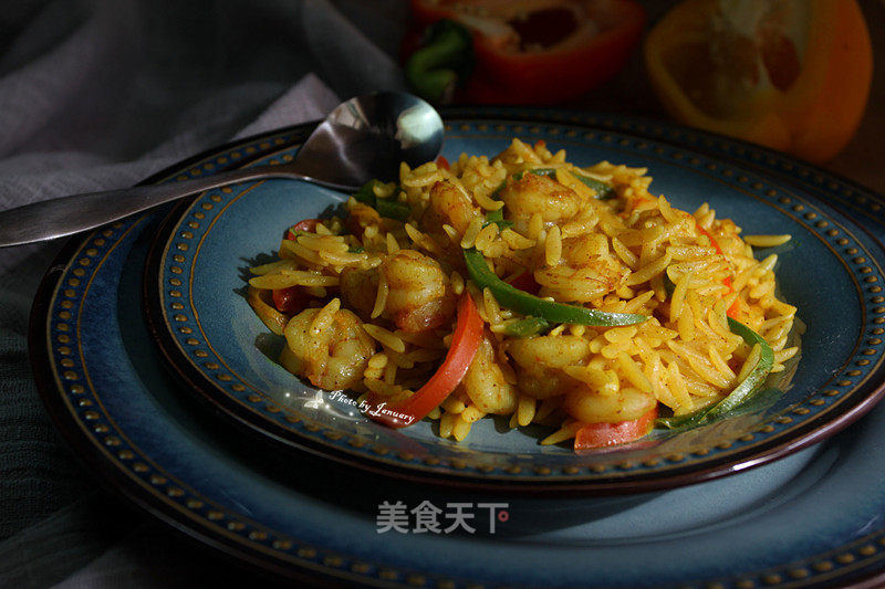 Curry Shrimp Macaroni recipe