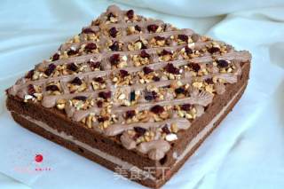 #aca烤明星大赛#cocoa Butter Nut Cake recipe