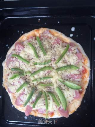 Ham and Bacon Pizza recipe