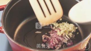 Mushroom Cooking Rice with A Kitchen Made Cast Iron Pot Version recipe