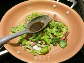 Char Siew and Stir-fried Bitter Gourd recipe