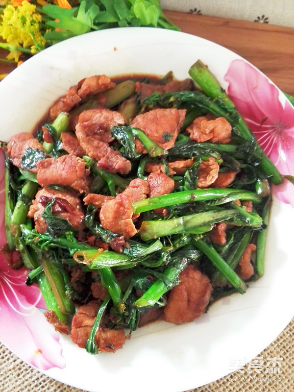 Stir-fried Lean Pork with Choy Sum recipe