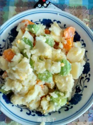 Delicious Salad: Potato Carrot Apple Cucumber Salad recipe