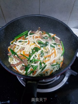 Beef Fried Potato Noodles recipe