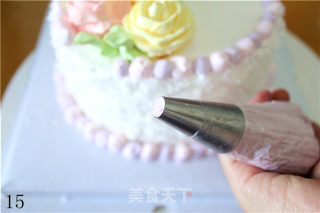 [small Fresh Rose Birthday Cake] recipe