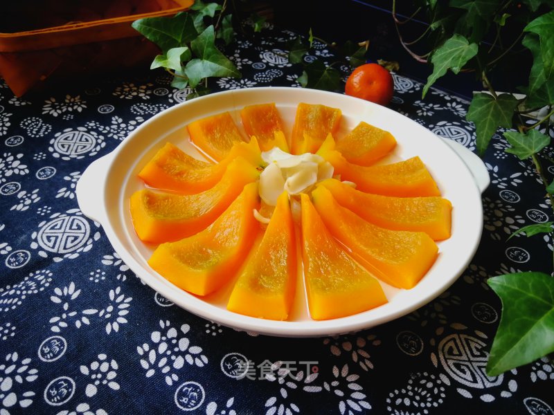 #团圆饭#pumpkin Steamed Lily recipe