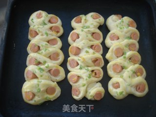 Scallion Ham Bread recipe