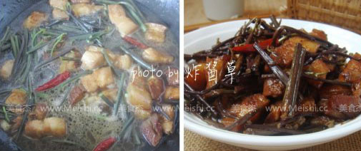 Braised Pork with Bracken recipe