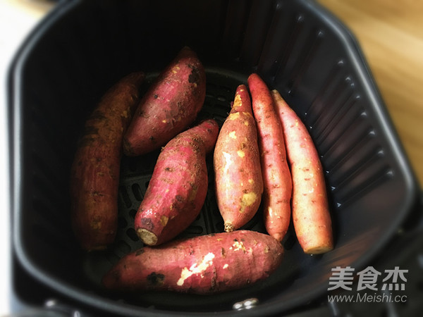 Air Fryer Version Roasted Sweet Potatoes recipe