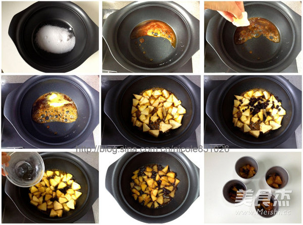 Caramel Apple Raisin Flip Cake recipe