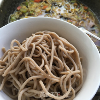 Bean Sprouts Fungus Soba Noodles recipe