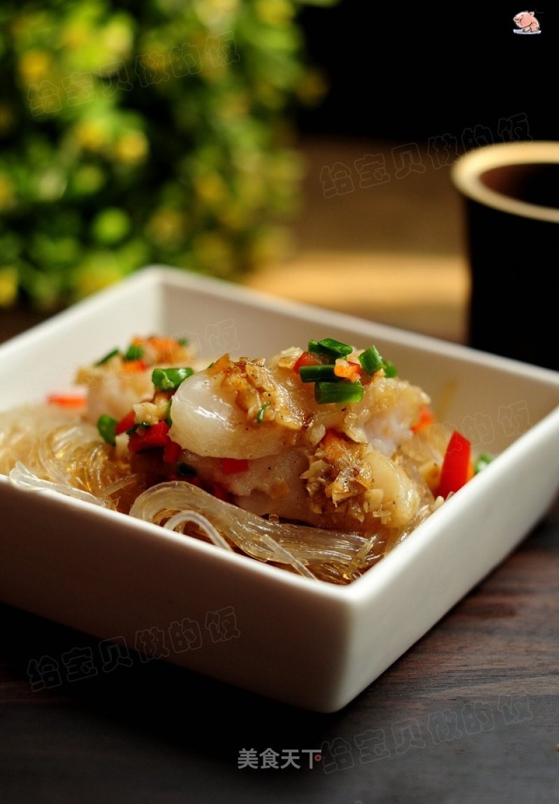 Steamed Long Lee Fish with Garlic Vermicelli recipe